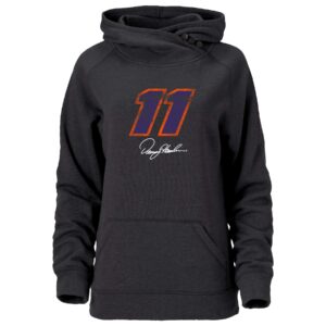 ouray sportswear nascar women's asym redux hood denny hamlin, charcoal, large