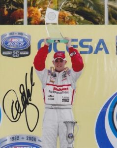 denny hamlin signed - autographed nascar 8x10 inch photo