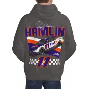 ASFRSH Denny Hamlin 11 Men'S Pullover Hoodie Casual Hooded Sweatshirt Best Hoodies Sportswear Tracksuit