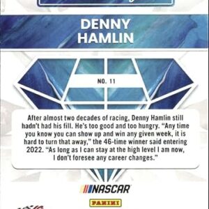 2023 Donruss Racing Silver #14 Denny Hamlin FedEx Express/Joe Gibbs Racing/Toyota Race Kings Official NASCAR Trading Card (Stock Photo Shown, Near Mint to Mint Condition)