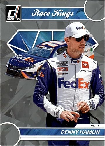 2023 Donruss Racing Silver #14 Denny Hamlin FedEx Express/Joe Gibbs Racing/Toyota Race Kings Official NASCAR Trading Card (Stock Photo Shown, Near Mint to Mint Condition)