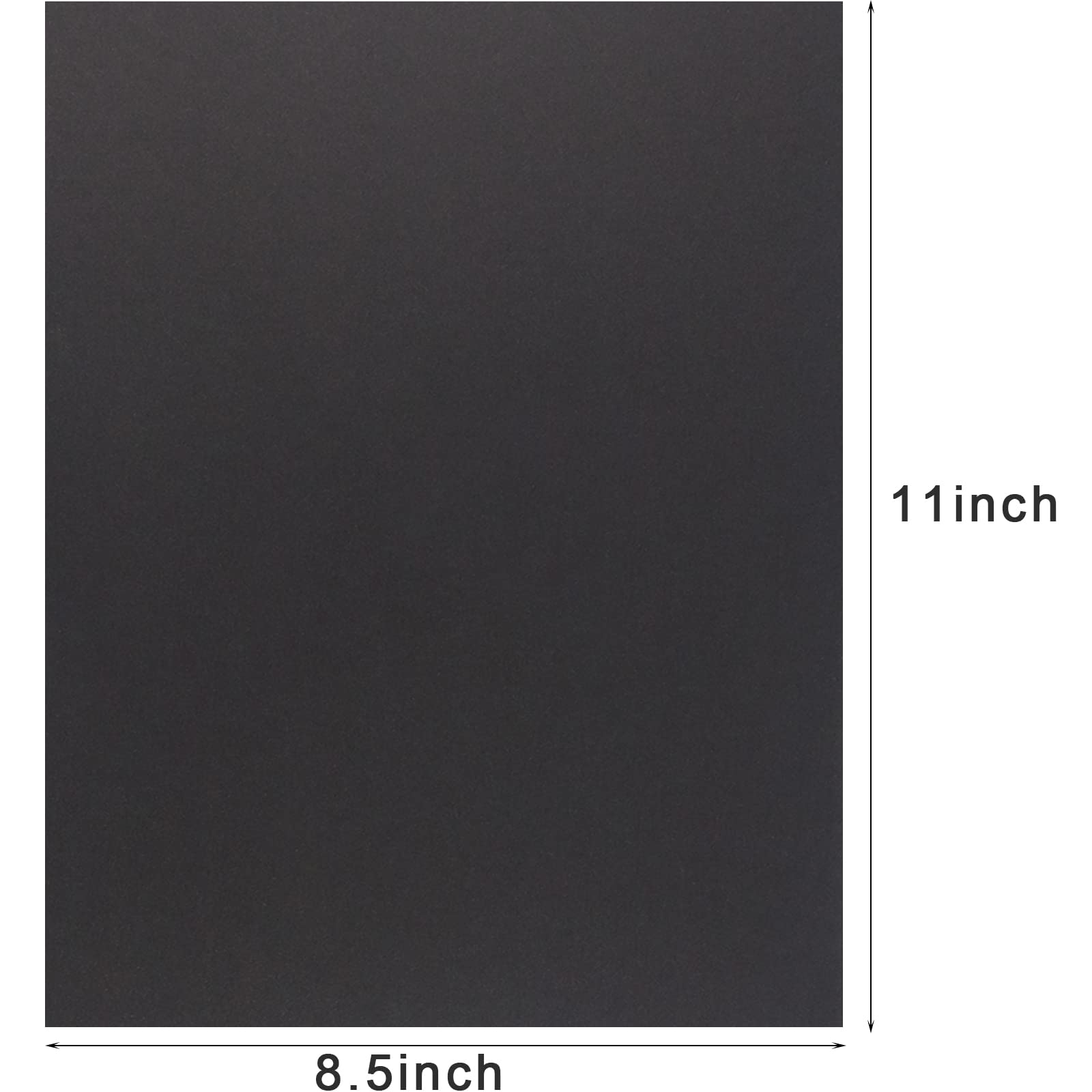 20 Sheets Black Thick Paper Cardstock Blank 8.5 x 11 Inch 250gsm Thick Black Craft Paper for DIY Cards Making, Invitations, Scrapbook School Supplies