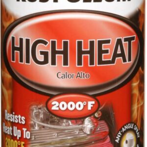 Rust-Oleum 248904 Automotive High Heat Spray Paint, 12 Ounce (Pack of 2), Flat Aluminum