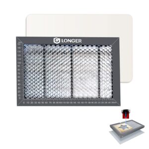 longer honeycomb working table, soulmate for engraver, honeycomb working panel set for ray5, fast heat dissipation and desktop-protecting, compatible with all laser engraver machine,11.8"x 7.8"x 0.86"