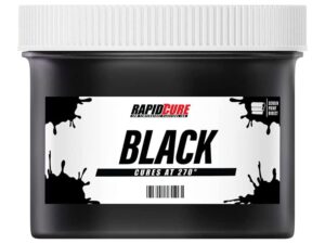 rapid cure® screen printing ink black (8 oz.) - plastisol ink for screen printing fabric - low temperature curing plastisol by screen print direct® - black plastisol ink for silk screen