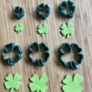 Four Leaf Clover set of 6 Shapes Clay Cutters St. Patrick's Day/Jewelry Tools/Earring Making/Polymer Clay Tools/USA/Necklace Making