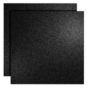 YINUOYOUJIA Black Glitter Cardstock Paper 12 Sheets 12" x 12" Heavyweight Glitter Cardstock Construction Premium Sparkly Paper for Cricut Machine, Craft, Scrapbooking, DIY Projects, Decorations 300GSM