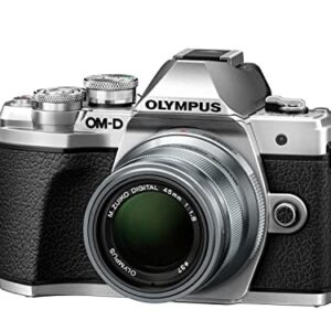 OM SYSTEM OLYMPUS M.Zuiko Digital 45mm F1.8 Silver For Micro Four Thirds System Camera, Compact Design Beautiful, Bokeh Bright