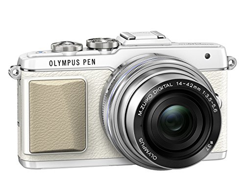 Olympus PEN Lite E-PL7 (White) with 14-42mm F3.5-6.3 EZ Lens (Silver) - International Version (No Warranty)