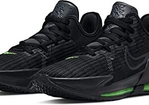 Nike Lebron Witness VI Mens Basketball Trainers Cz4052 Sneakers Shoes, Black/Black-Anthracite-Volt, 12 M US