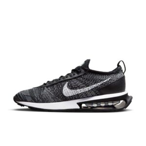 nike mens air max flyknit racer dj6106 001 oreo - size 9.5 black/white