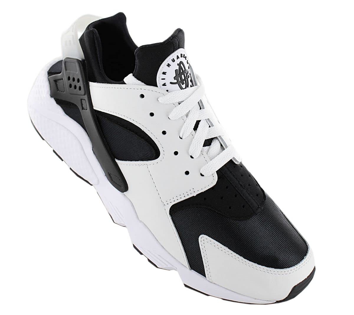 Nike mens Air Huarache Running Shoe, Black White Black 001, 10