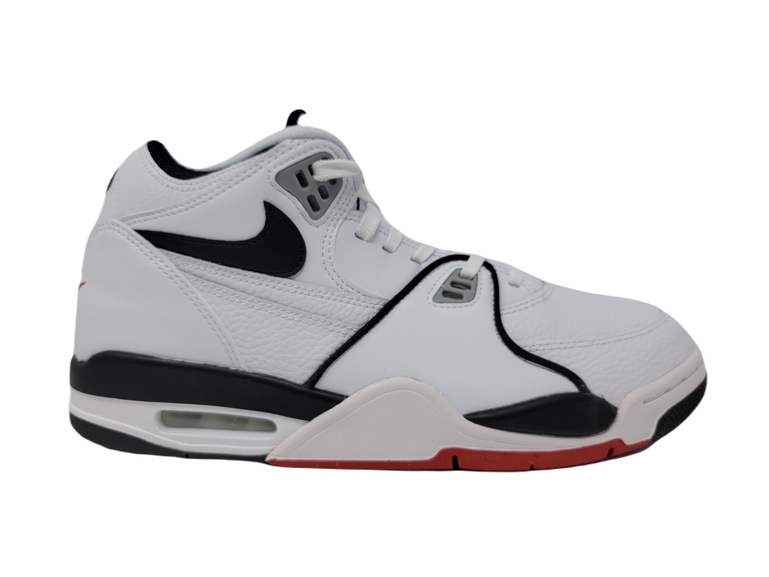 Nike Air Flight 89 Men's Basketball Shoes, White/Black-LT Smokey Grey, 10 M US