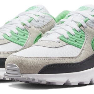 Nike Air Max 90 Men's Shoes (White/Spring Green-Anthracite, us_Footwear_Size_System, Adult, Men, Numeric, Medium, Numeric_11)