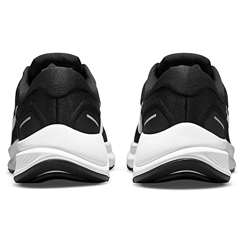 NIKE Air Zoom Structure 24 Men's Trainers Sneakers Road Running Shoes DA8535 (Black/White 001), Black White, 12