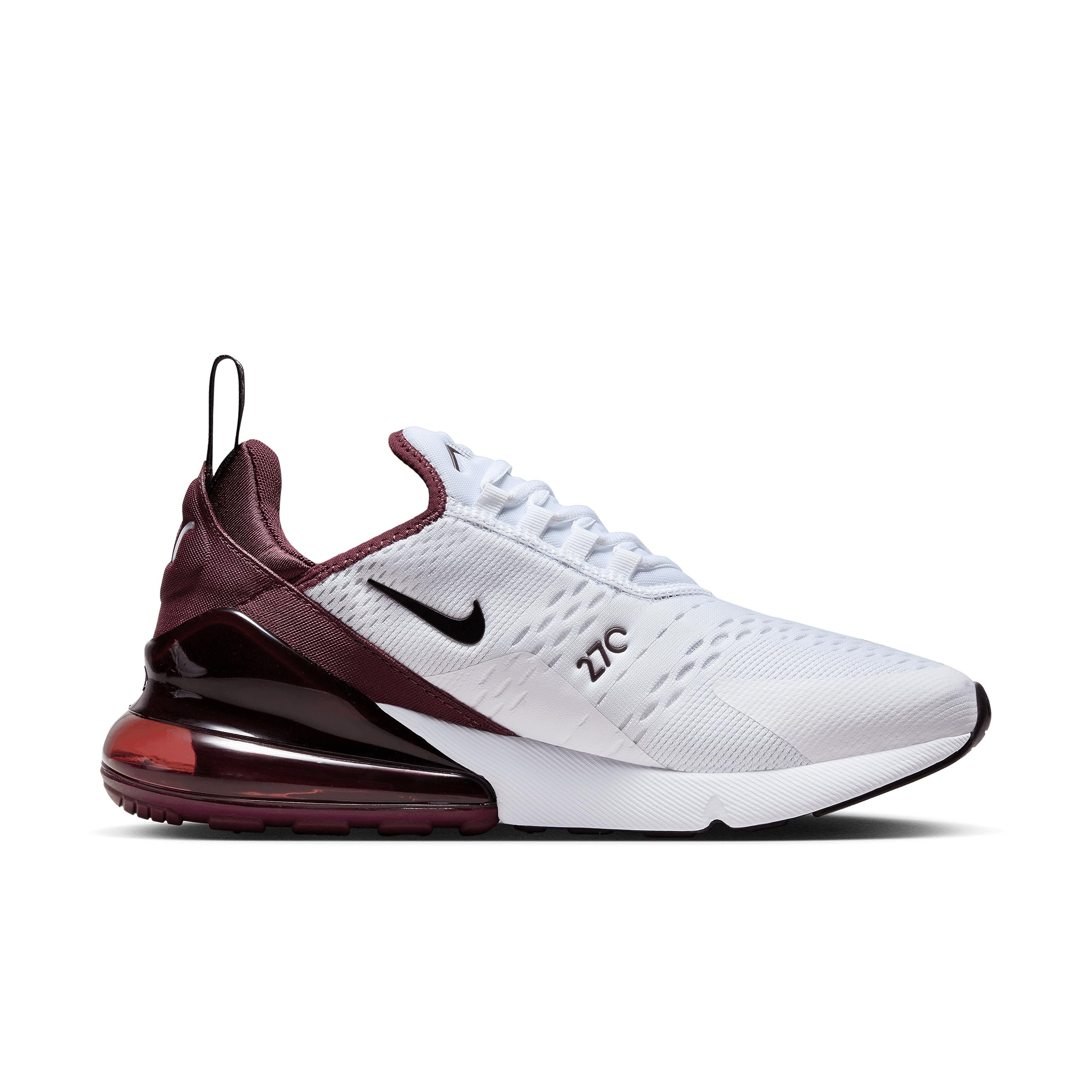 Nike Men's Air Max 270 Night Maroon/Black-White-Cedar (FN6858 681) - 10.5