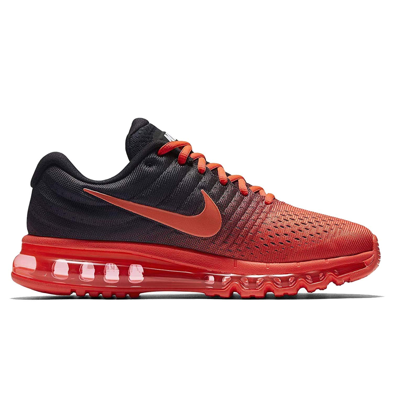 Nike Men's Air Max 2017 Running Shoes-Bright Crimson/Total Crimson-11