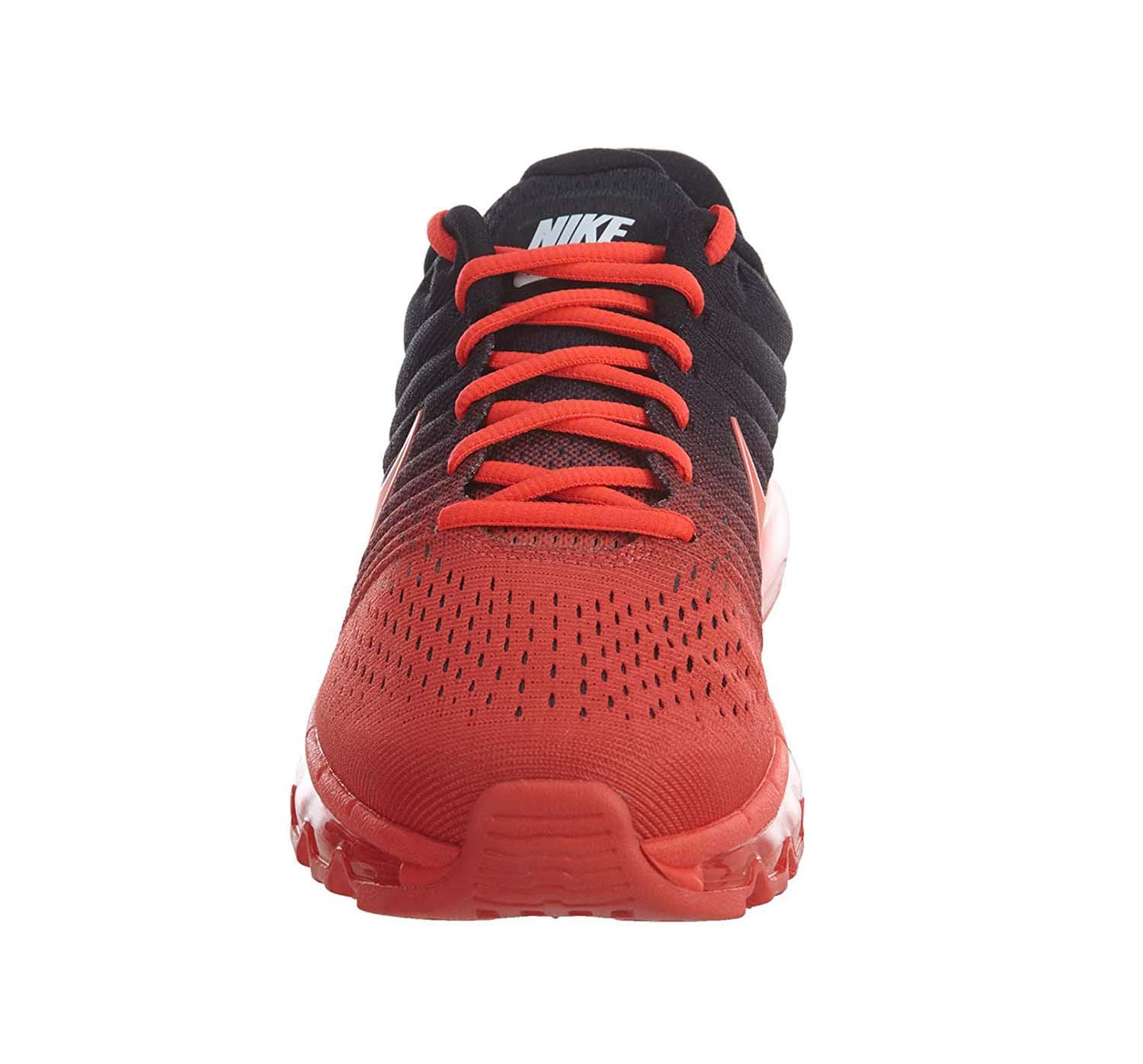 Nike Men's Air Max 2017 Running Shoes-Bright Crimson/Total Crimson-11