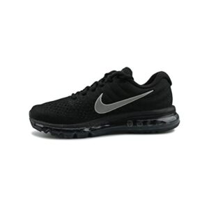 nike air max 2017 men's running shoes (black/white/anthracite, 9)