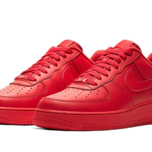 Nike Air Force 1 '07 Lv8 1 Mens Cw6999-600 Size 8, University Red/University Red-black