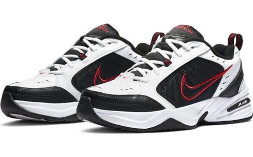 Nike Air Monarch IV White/Black-Varsity Red, 12