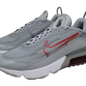 Nike Men's Air Max 2090 DC4117 Running Shoes, Lt Smoke Grey/University Red, 10 M US