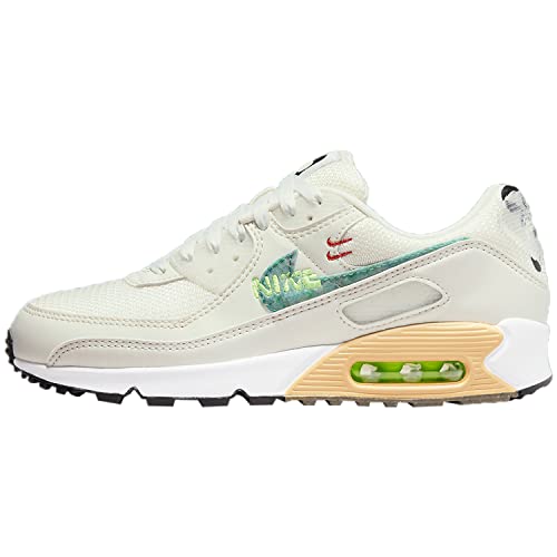 Nike Women's Air Max 90 SE Shoes, Black/Green, 10