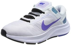 nike w air zoom structure 24, white/psychic purple-barely grape, 5 uk (7.5 us)