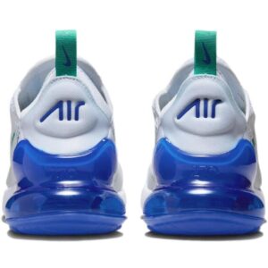 NIKE Women's AIR MAX 270 Shoes, White/Neptune Green-lapis, 8.5