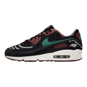 Nike Women's Air Max 9 Shoe, Black/Green Noise-sail, 7.5