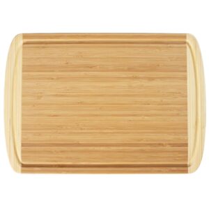 totally bamboo kona groove bamboo carving & cutting board, 18" x 12-1/2"