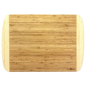 Totally Bamboo Kona Groove Bamboo Carving & Cutting Board, 18" x 12-1/2"