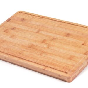 Daisy's Findings Wooden Cutting Boards For Kitchen - Bamboo Cutting Board with Grooves - Chopping Boards for Meat, Vegetables, Fruits - Ideal for Charcuteries or Cheese Boards - Large, Thick Board