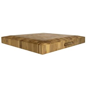 Totally Bamboo Pro Board Bamboo Carving and Cutting Board, 16" x 16" x 2"