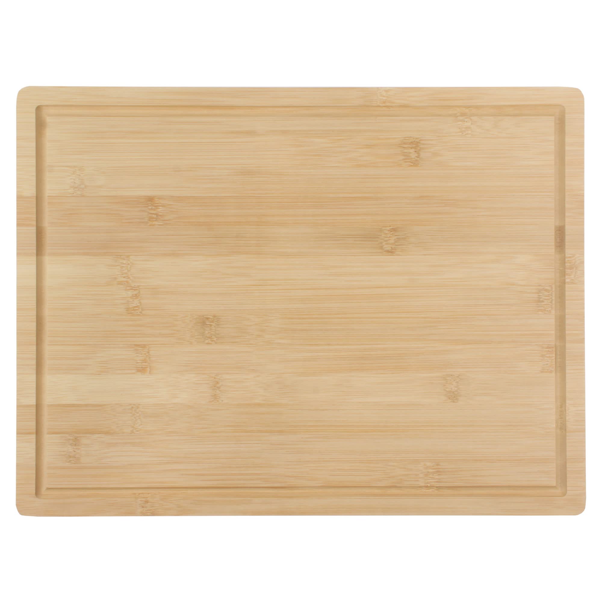 BambooMN Heavy Duty Premium Bamboo Cutting Board - 15.75" x 11.75" x 0.75" - Grooved - 10 Pieces