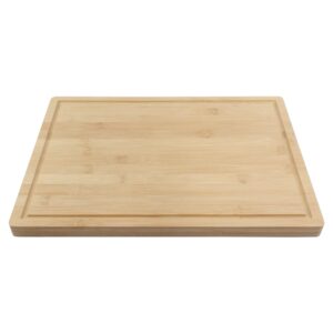 BambooMN Heavy Duty Premium Bamboo Cutting Board - 15.75" x 11.75" x 0.75" - Grooved - 10 Pieces