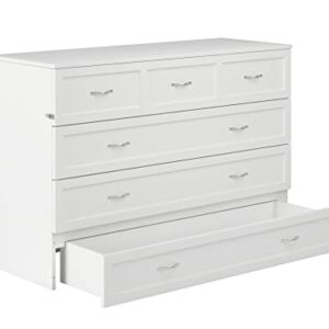 AFI, Northfield Murphy Bed Chest, Queen, White