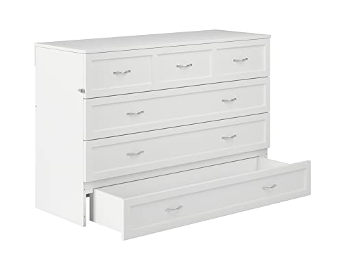 AFI, Northfield Murphy Bed Chest, Queen, White