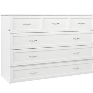 AFI, Northfield Murphy Bed Chest, Queen, White