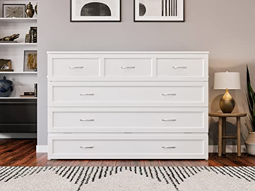 AFI, Northfield Murphy Bed Chest, Queen, White