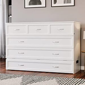 AFI, Northfield Murphy Bed Chest, Queen, White