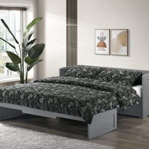 Night & Day Murphy Cube Cabinet Chest Bed (Queen, Gray)