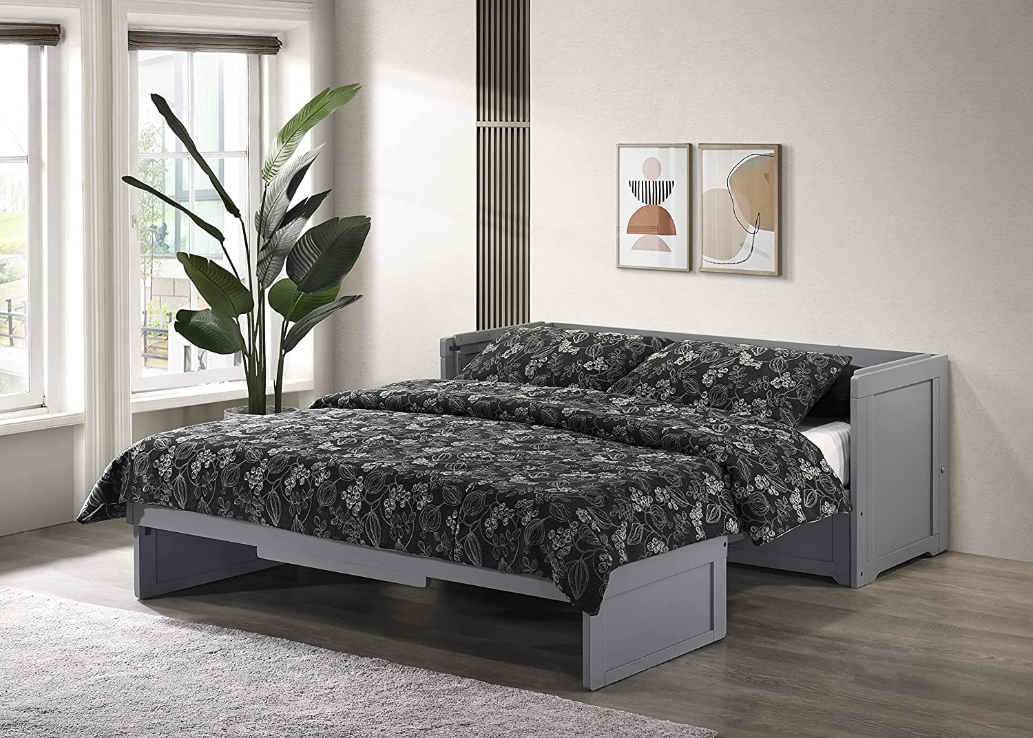 Night & Day Murphy Cube Cabinet Chest Bed (Queen, Gray)