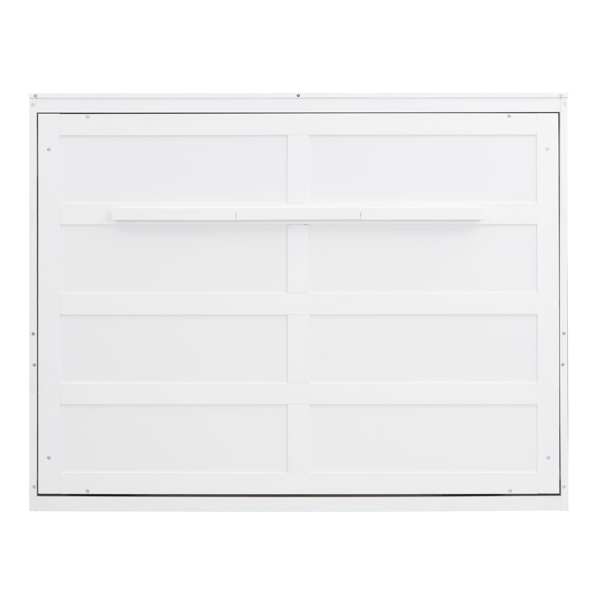 GAOWEI Queen Size Murphy Bed Wall Bed Bedroom Furniture Folding Bed Cabinet Bed Murphy Bed Cabinet Horizontal Murphy Bed Queen (White)