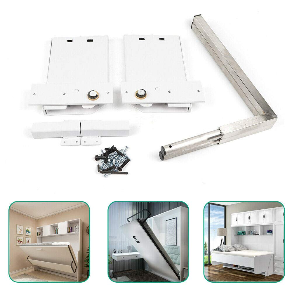 Futchoy DIY Murphy Bed Hardware Kit, Queen-Size Wall Bed Mechanism Hardware Kit for Horizontal Wall Mount (Small size bed)