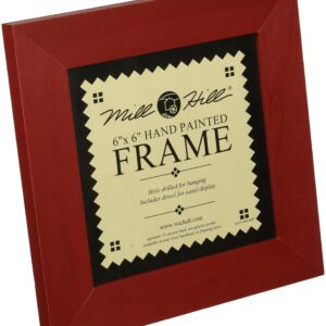 Mill Hill Wooden Frame, Holiday Red, 6 x 6