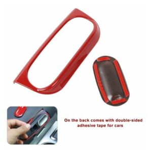 JIUYUN Central Armrest Box Handle Switch Cover Trim Frame Red HuaMao2019AB08b20203