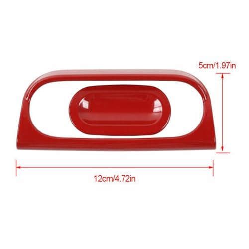 JIUYUN Central Armrest Box Handle Switch Cover Trim Frame Red HuaMao2019AB08b20203