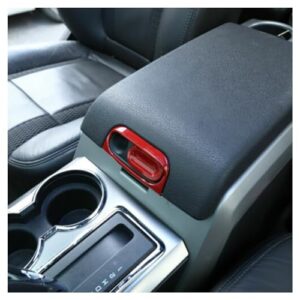 JIUYUN Central Armrest Box Handle Switch Cover Trim Frame Red HuaMao2019AB08b20203