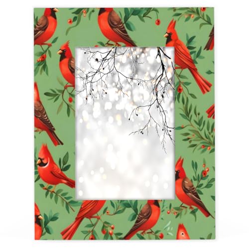 Mardesigns Xmas Birds 11x14 Picture Frame, Red Cardinals Display Pictures11x14 or 8x10 Photo, Wall Gallery Photo Frames and Tabletop Display Frame